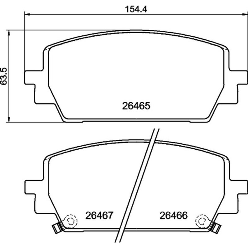 Brembo P30151N Disc Brake Pad Set - Front