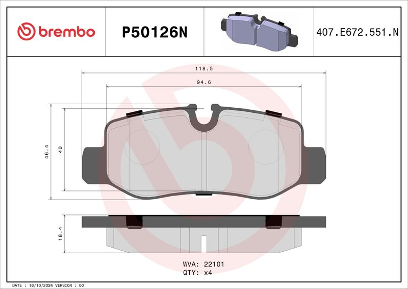 BREMBO P50126N