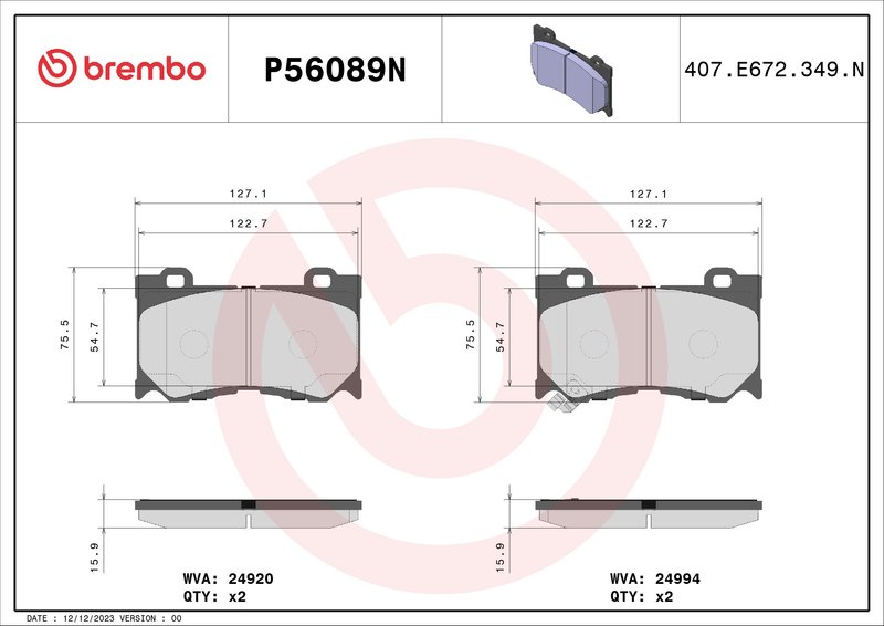 BREMBO P56089N