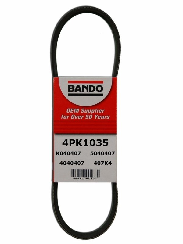 Bando 4PK1035 Accessory Drive Belt - Fan and Alternator or Water Pump and Power Steering