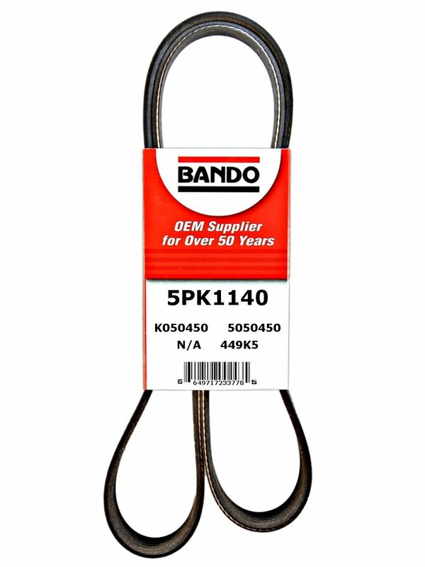Bando 5PK1140 Accessory Drive Belt - Accessory Drive, Alternator or Water Pump and Air Conditioning
