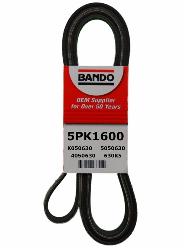 Bando 5PK1600 Accessory Drive Belt - Alternator and Power Steering, Water Pump or  Alternator and Power Steering