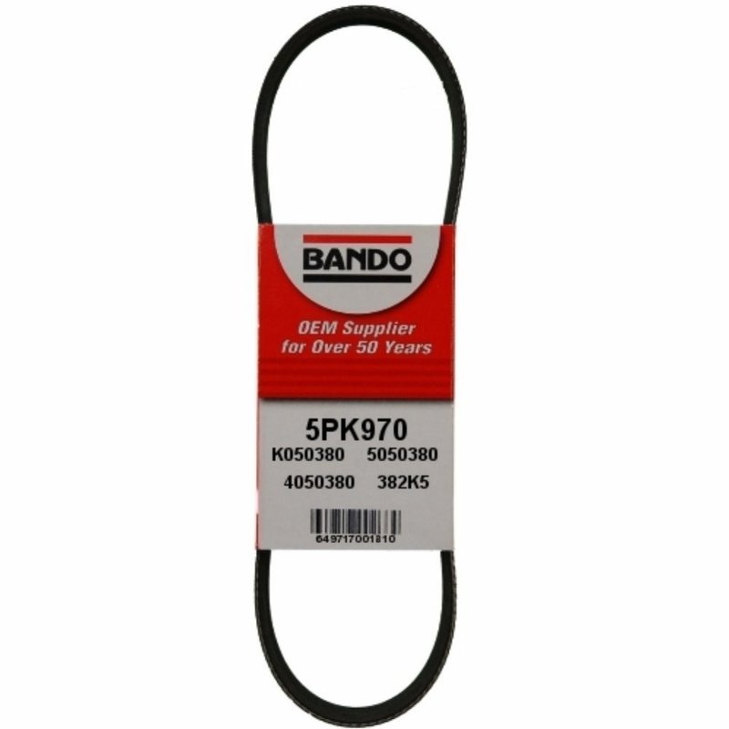 Bando 5PK970 Accessory Drive Belt - Air Conditioning or Water Pump and Alternator
