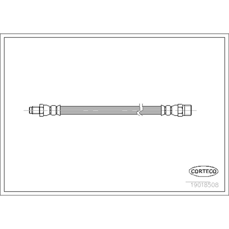 Corteco 19018508 Brake Hydraulic Hose - Front or Rear