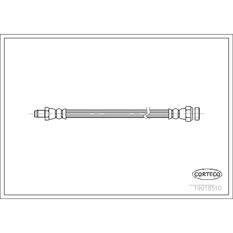 Corteco 19018510 Brake Hydraulic Hose - Front