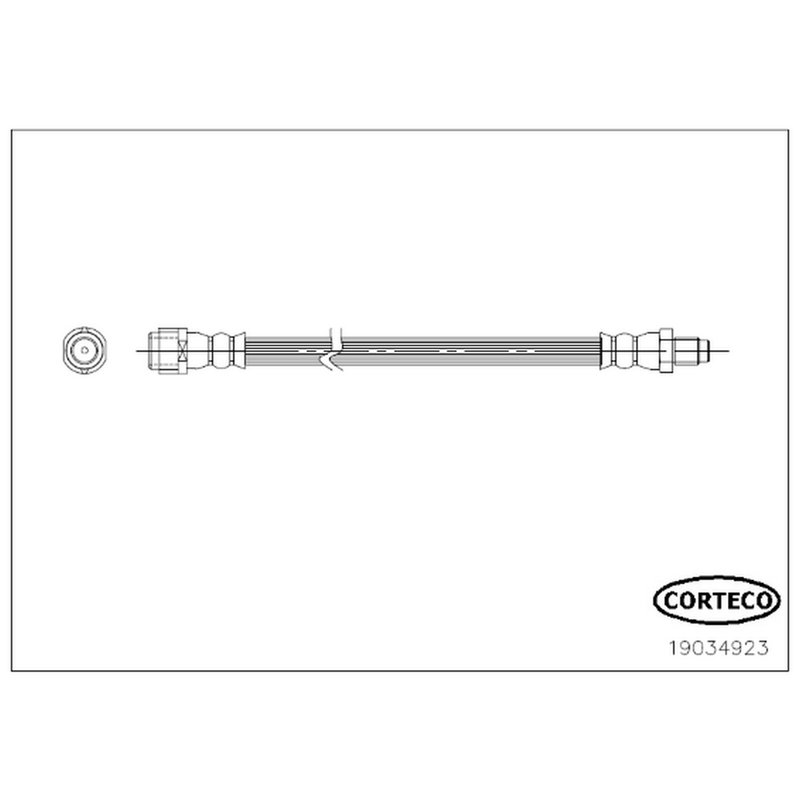 Corteco 19034923 Brake Hydraulic Hose - Front