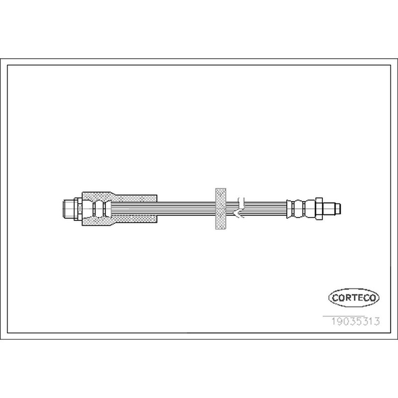 Corteco 19035313 Brake Hydraulic Hose - Rear