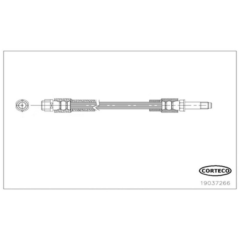 Corteco 19037266 Brake Hydraulic Hose - Rear
