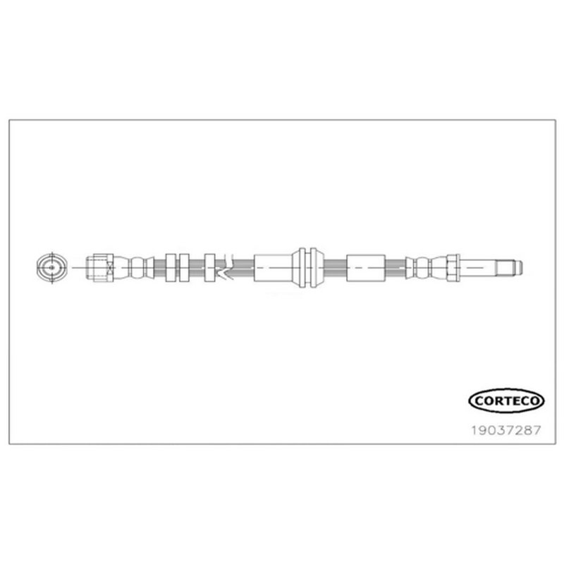 Corteco 19037287 Brake Hydraulic Hose - Rear