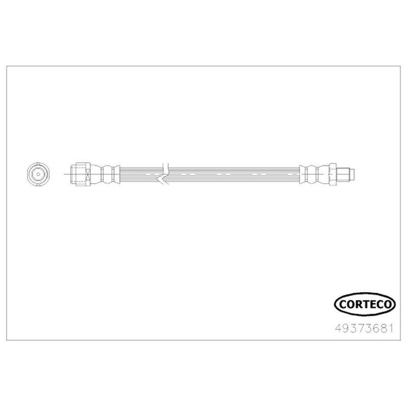 Corteco 49373681 Brake Hydraulic Hose - Front