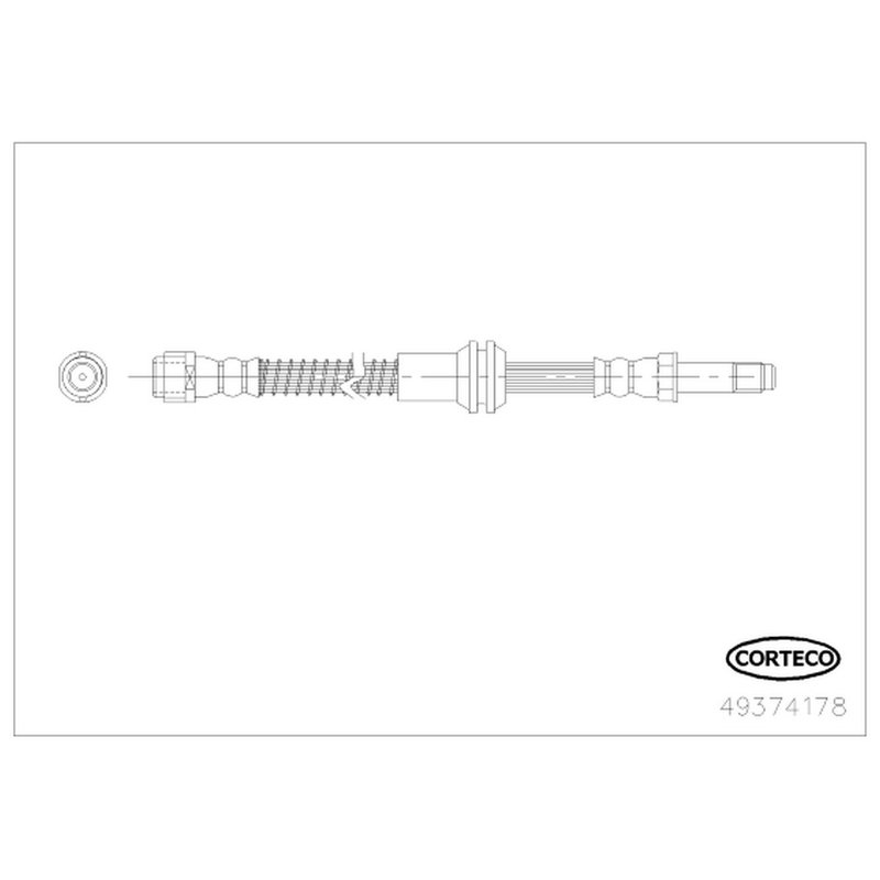 Corteco 49374178 Brake Hydraulic Hose - Front