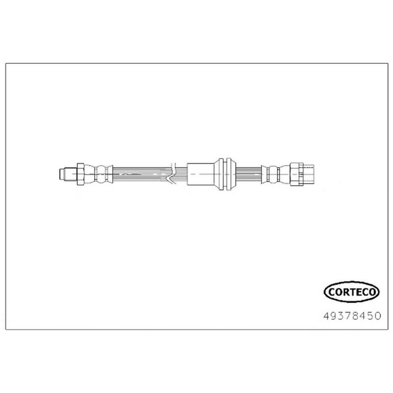 Corteco 49378450 Brake Hydraulic Hose - Rear