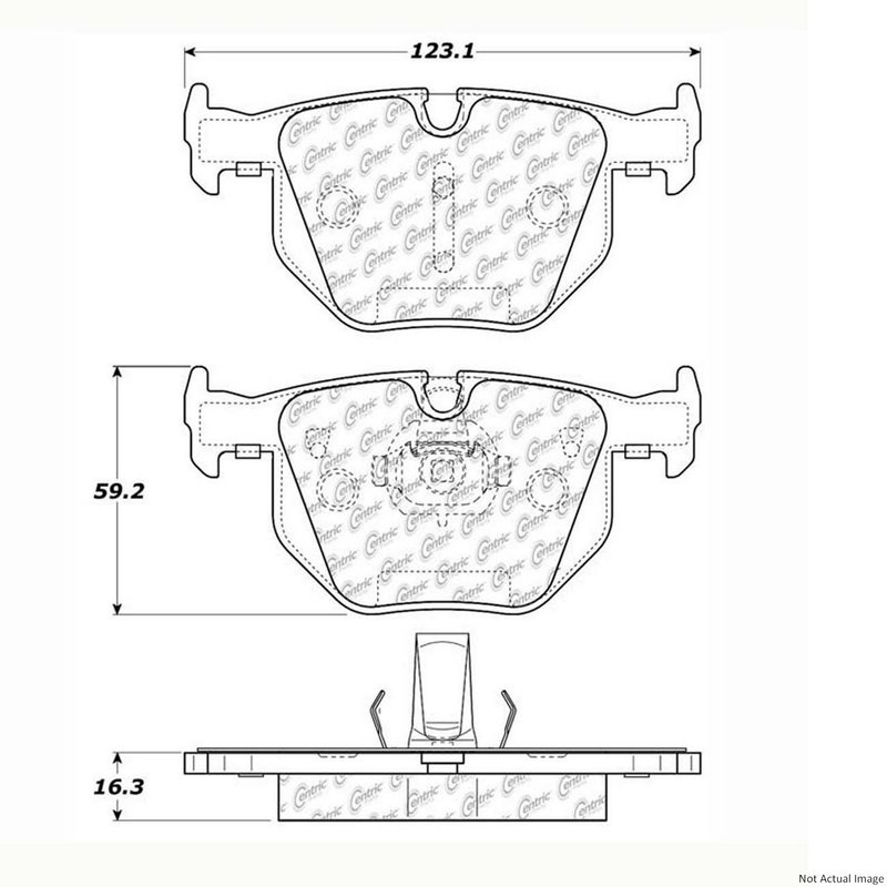 Centric 102.10420 Disc Brake Pad Set - Rear
