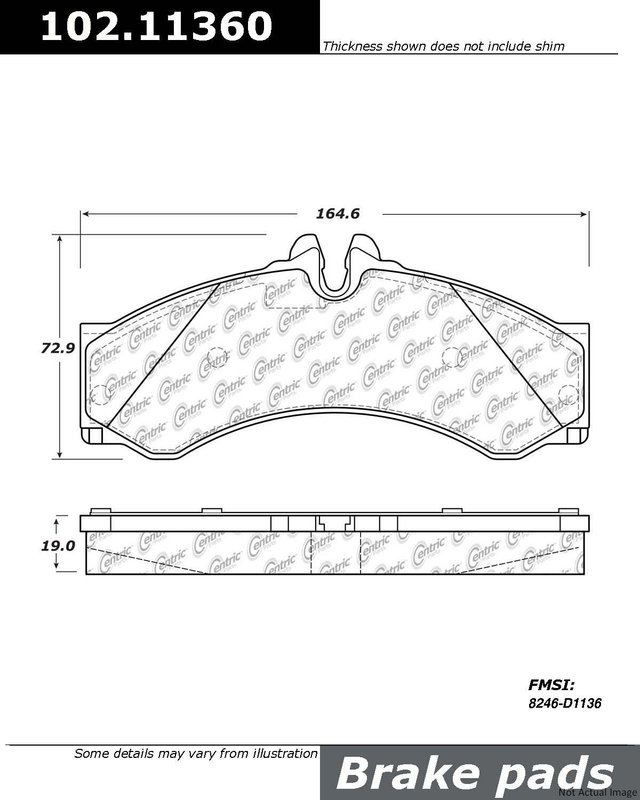 Centric 102.11360 Disc Brake Pad Set - Front or Rear