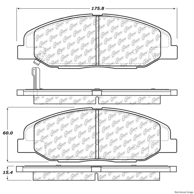 Centric 102.13320 Disc Brake Pad Set - Front