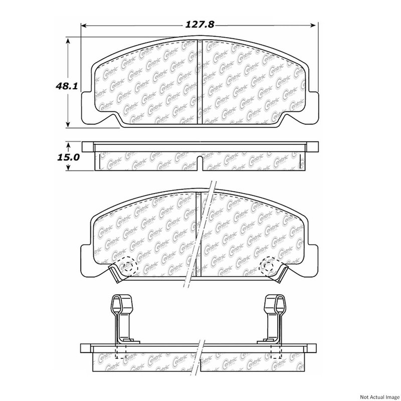 Centric 103.02730 Disc Brake Pad Set - Front