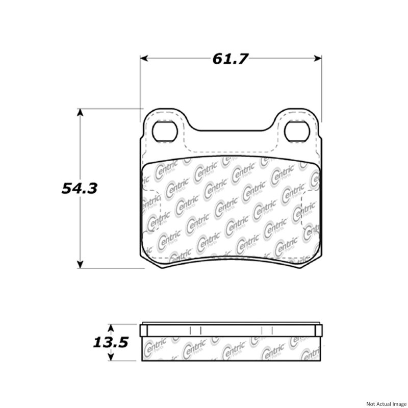 Centric 103.03350 Disc Brake Pad Set - Rear