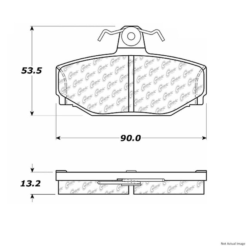 Centric 103.03910 Disc Brake Pad Set - Rear