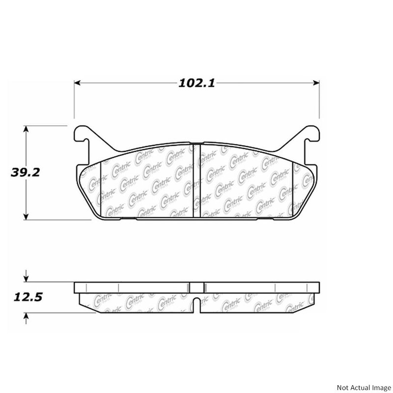 Centric 103.04580 Disc Brake Pad Set - Rear