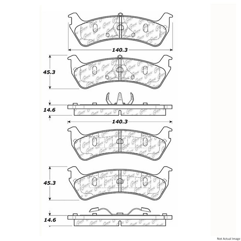 Centric 103.06670 Disc Brake Pad Set - Rear