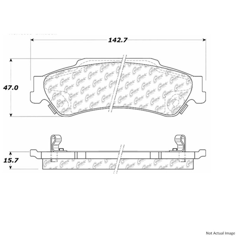 Centric 103.07290 Disc Brake Pad Set - Rear