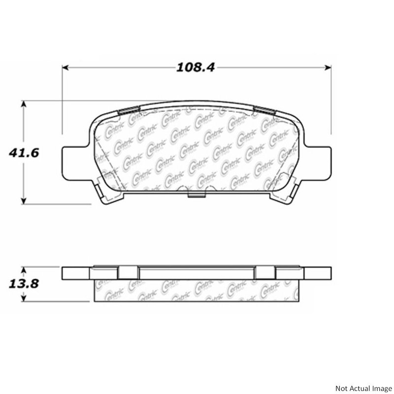 Centric 103.07700 Disc Brake Pad Set - Rear