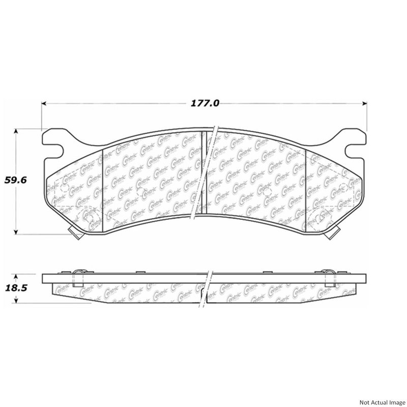 Centric 103.07850 Disc Brake Pad Set - Front or Rear