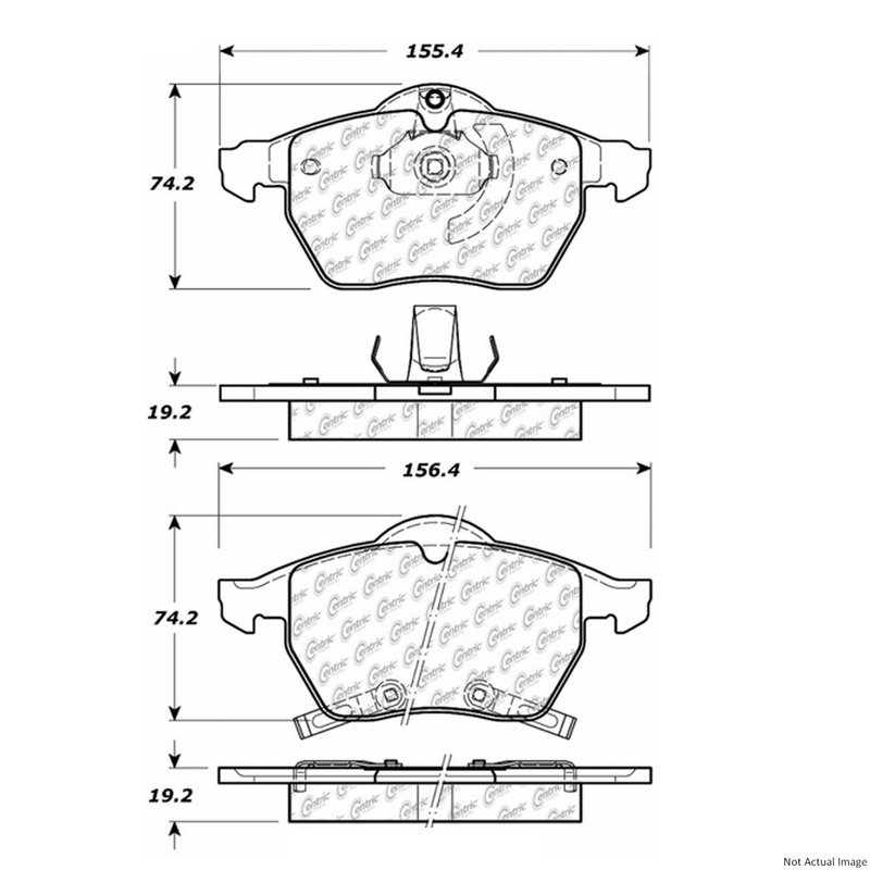 Centric 103.08190 Disc Brake Pad Set - Front