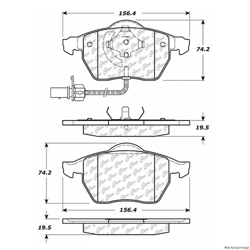 Centric 103.08400 Disc Brake Pad Set - Front