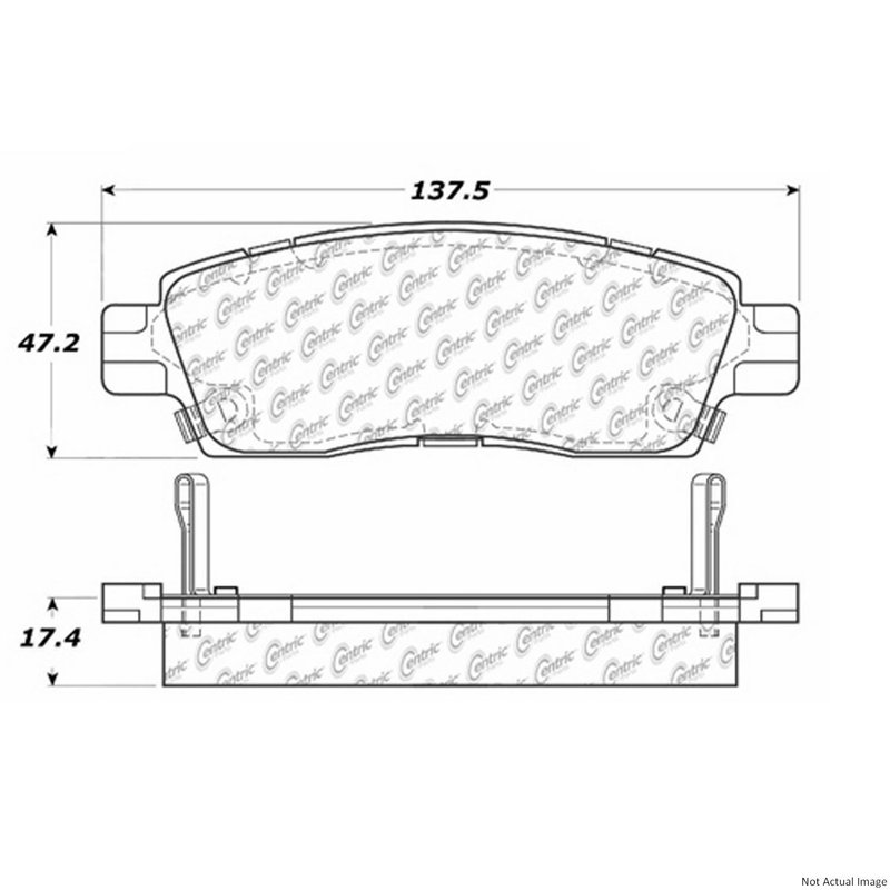 Centric 103.08830 Disc Brake Pad Set - Rear