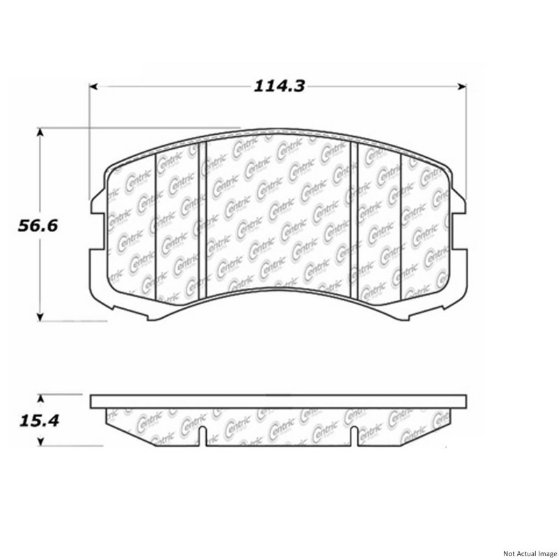 Centric 103.09040 Disc Brake Pad Set - Front
