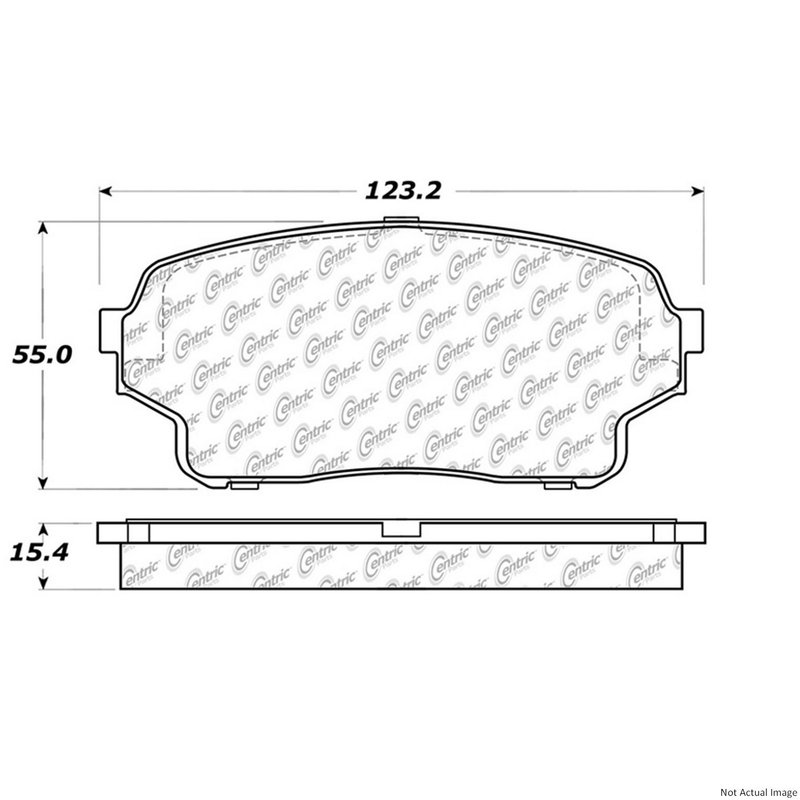 Centric 103.11050 Disc Brake Pad Set - Front
