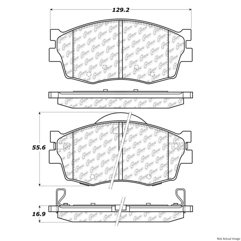 Centric 103.11560 Disc Brake Pad Set - Front