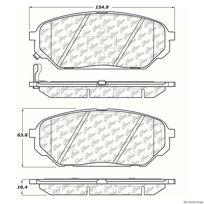 Centric 103.13010 Disc Brake Pad Set - Front