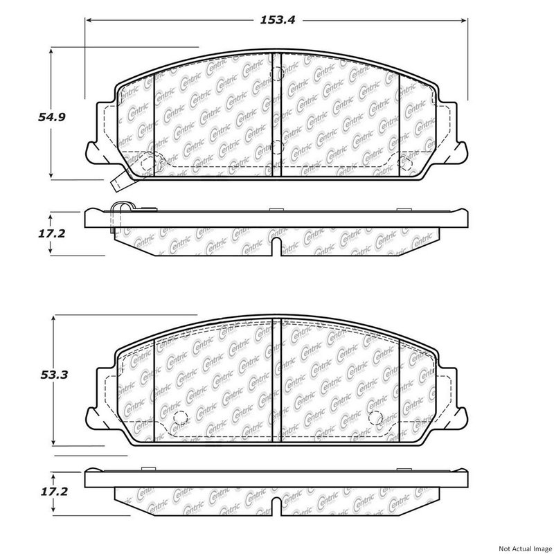 Centric 103.13510 Disc Brake Pad Set - Front