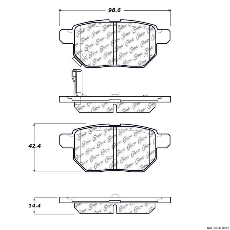 Centric 103.13540 Disc Brake Pad Set - Rear