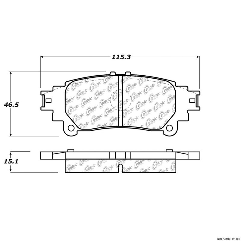 Centric 103.13910 Disc Brake Pad Set - Rear