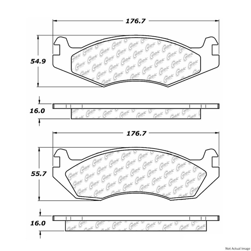 Centric 104.02030 Disc Brake Pad Set - Front