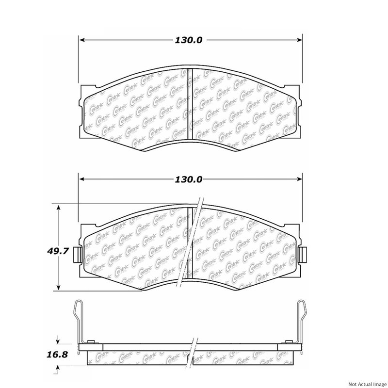 Centric 104.02660 Disc Brake Pad Set - Front