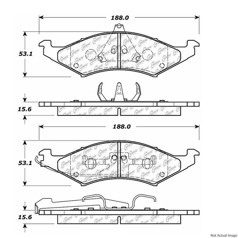 Centric 104.04210 Disc Brake Pad Set - Front