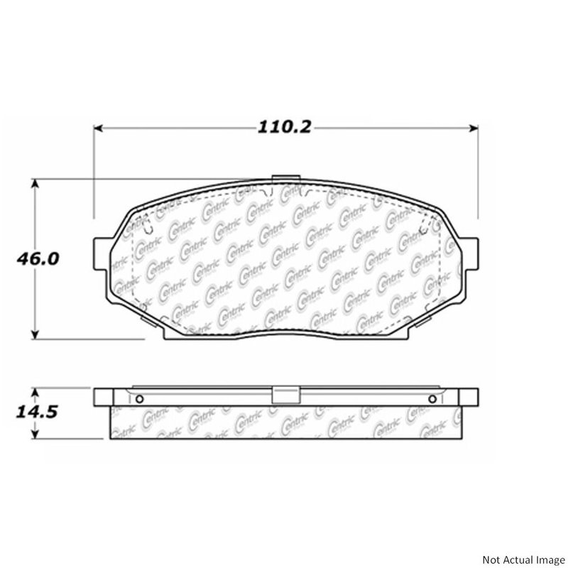 Centric 104.05250 Disc Brake Pad Set - Front