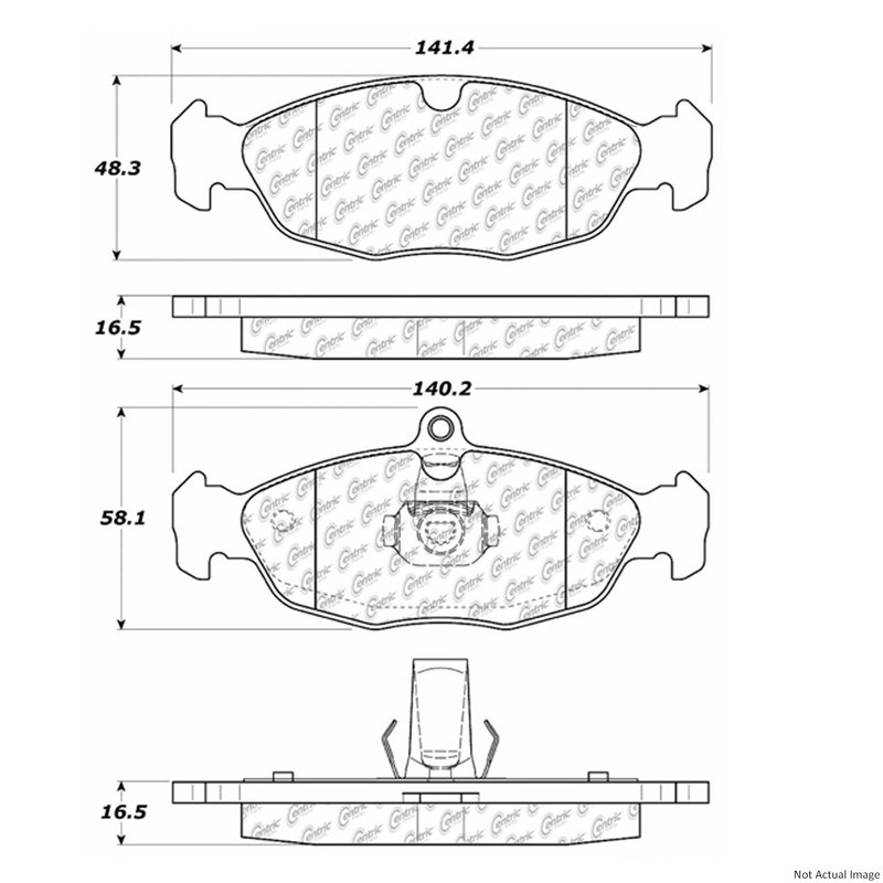 Centric 104.06881 Disc Brake Pad Set - Rear