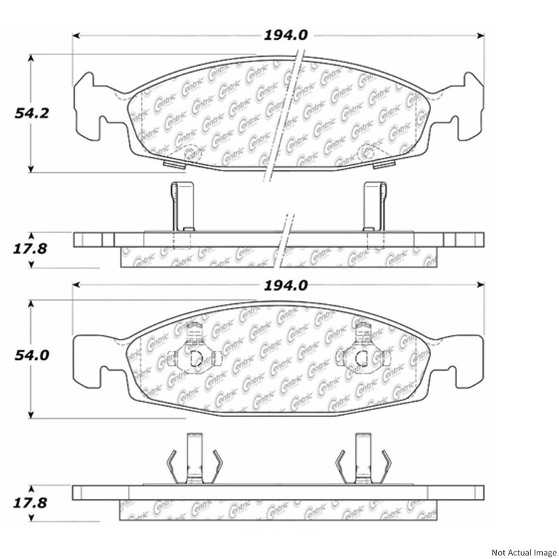Centric 104.07900 Disc Brake Pad Set - Front