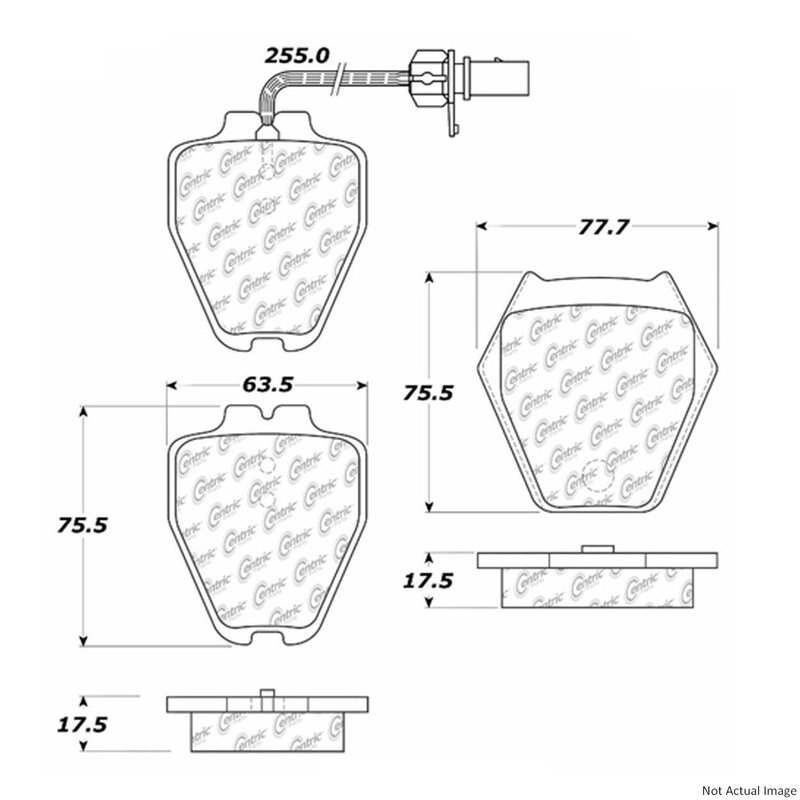 Centric 104.08390 Disc Brake Pad Set - Front