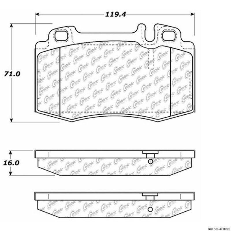 Centric 104.08470 Disc Brake Pad Set - Front