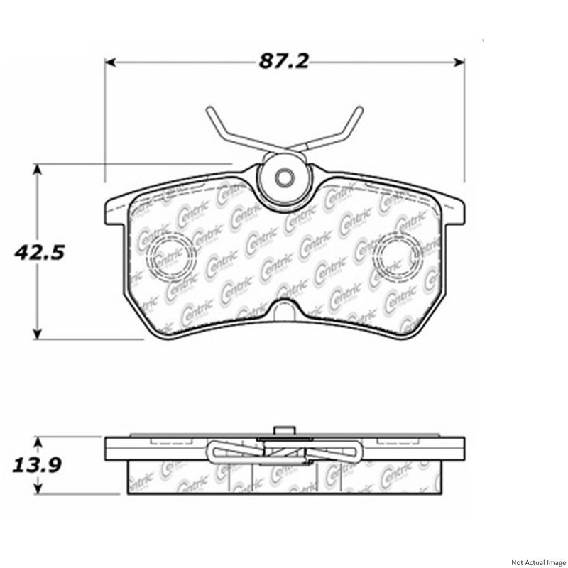 Centric 104.08860 Disc Brake Pad Set - Rear