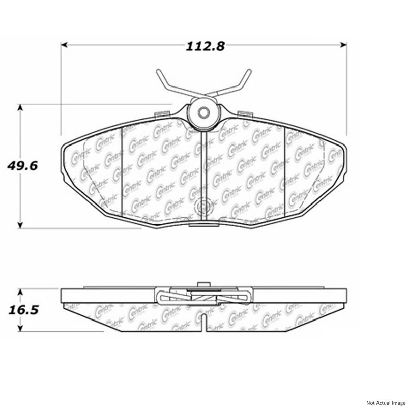 Centric 104.09440 Disc Brake Pad Set - Rear