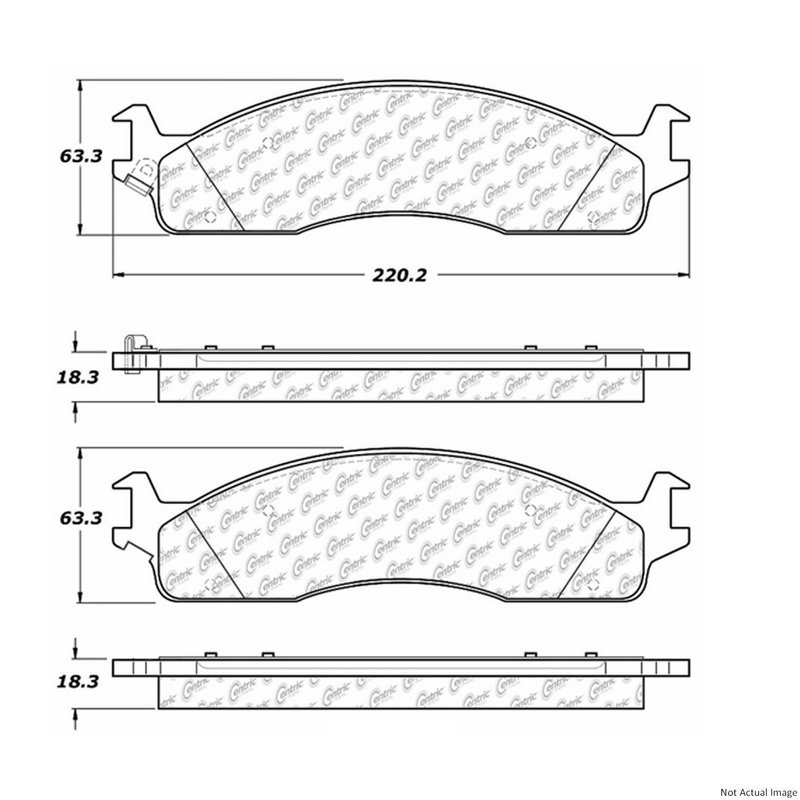 Centric 104.09650 Disc Brake Pad Set - Front