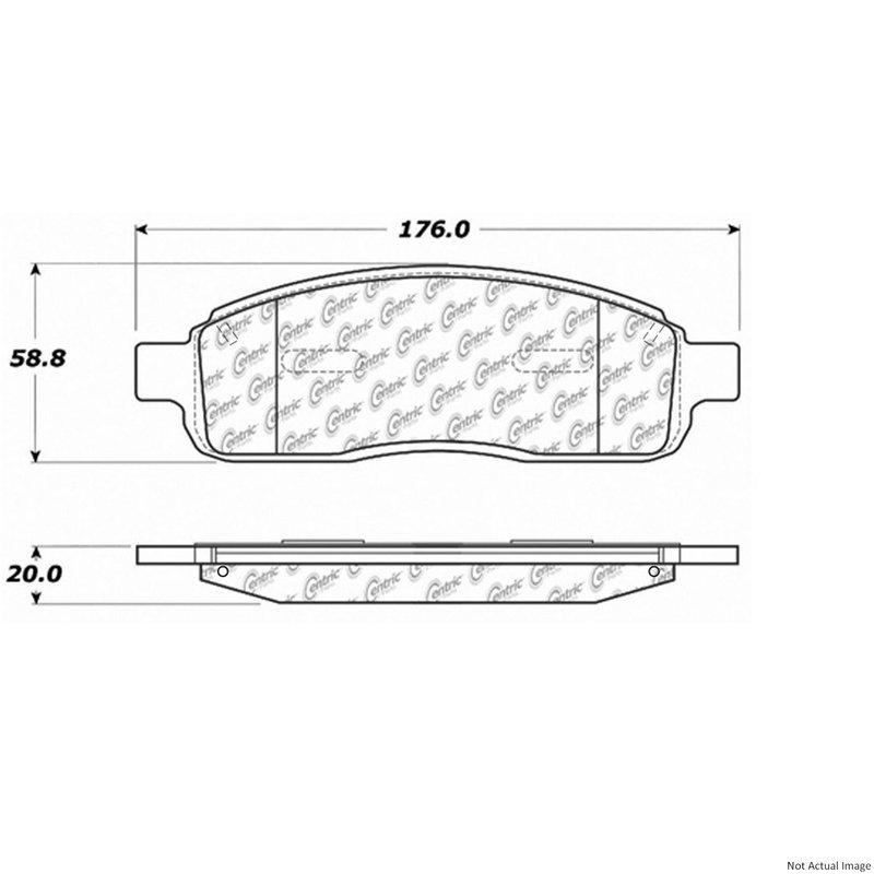 Centric 104.10110 Disc Brake Pad Set - Front
