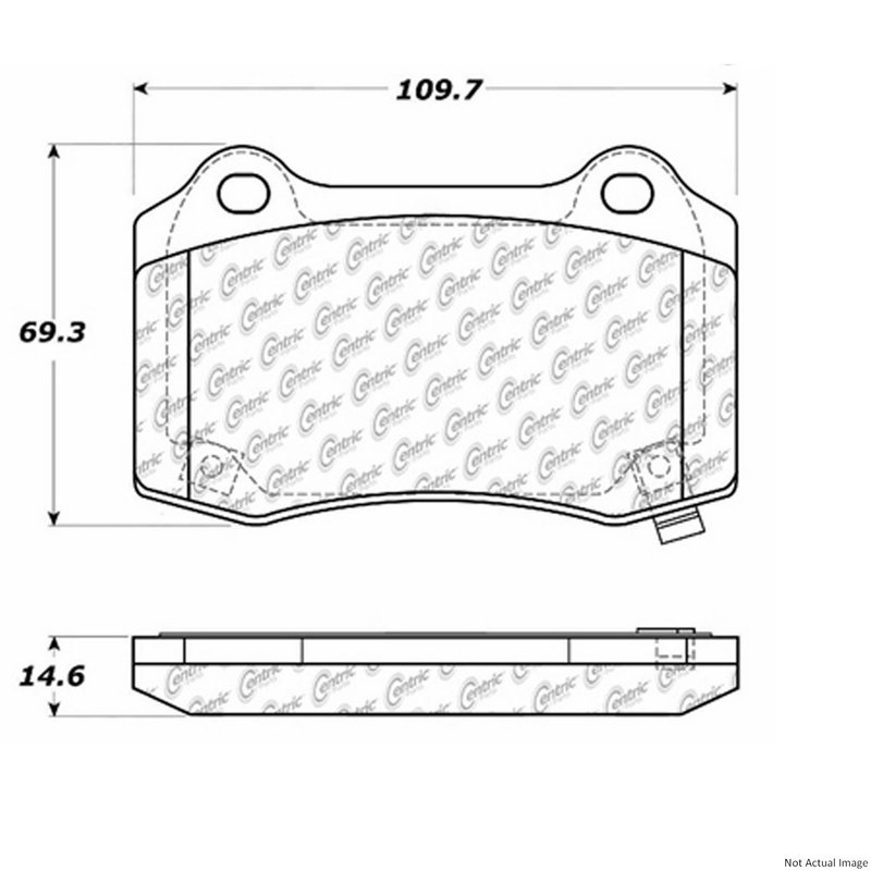 Centric 104.10530 Disc Brake Pad Set - Rear